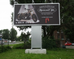 Bilboard stojący custom motorcycles Fireweed