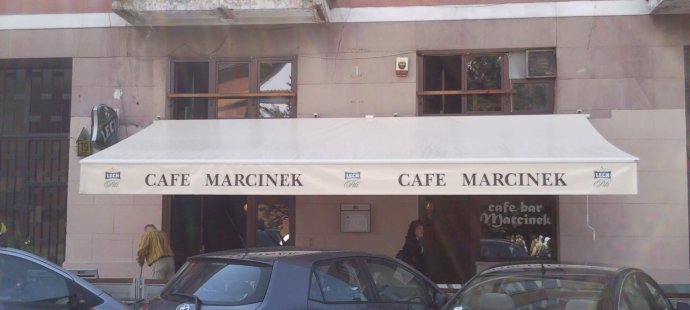 Markiza tarasowa cafe