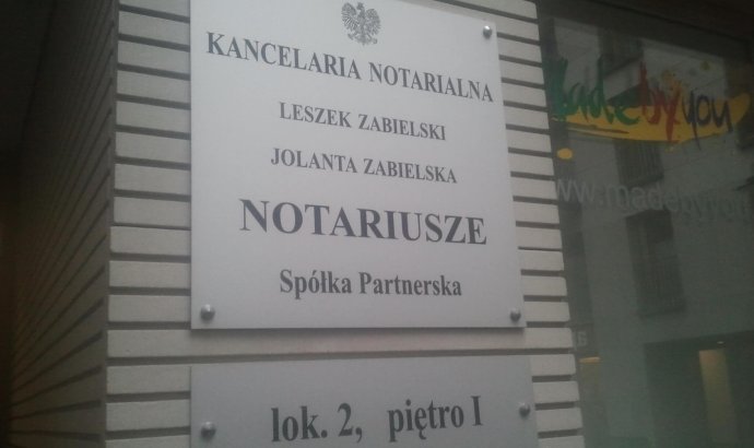 Szyldy dla kancelarii